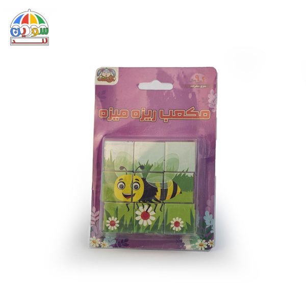 پازل مکعبی ریزه میزه طرح حشرات