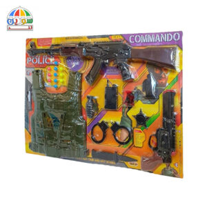 اسباب بازی ست جلیقه و کلاش و کلت