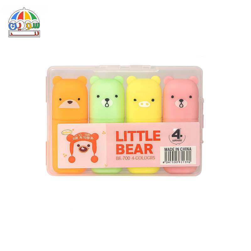 ماژیک هایلایتر خرسی 4 عددی