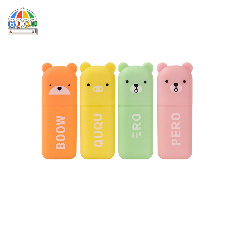 ماژیک هایلایتر خرسی 4 عددی